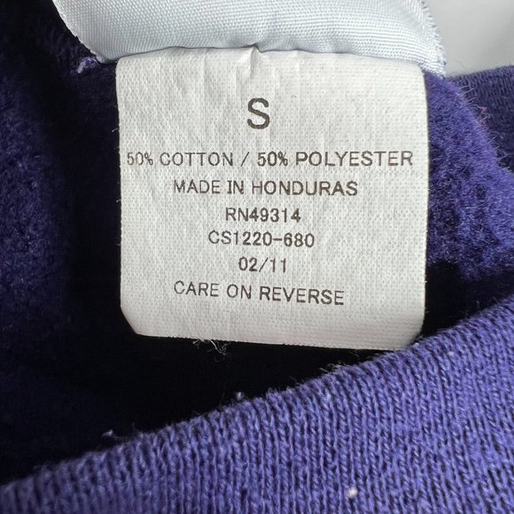 Champion Spring Hill Badger Alabama Sweatshirt Adult Small Purple Faded Crewneck - Picture 8 of 14